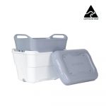 Strucket 4.5L Mini Strainer Bucket with Lid - Grey/White