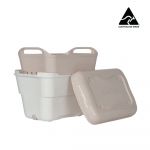 Strucket 4.5L Mini Strainer Bucket with Lid - Sand/White